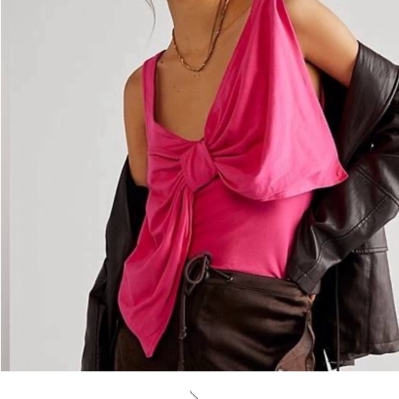 Free People Big bow top Size XS - Picture 1 of 5